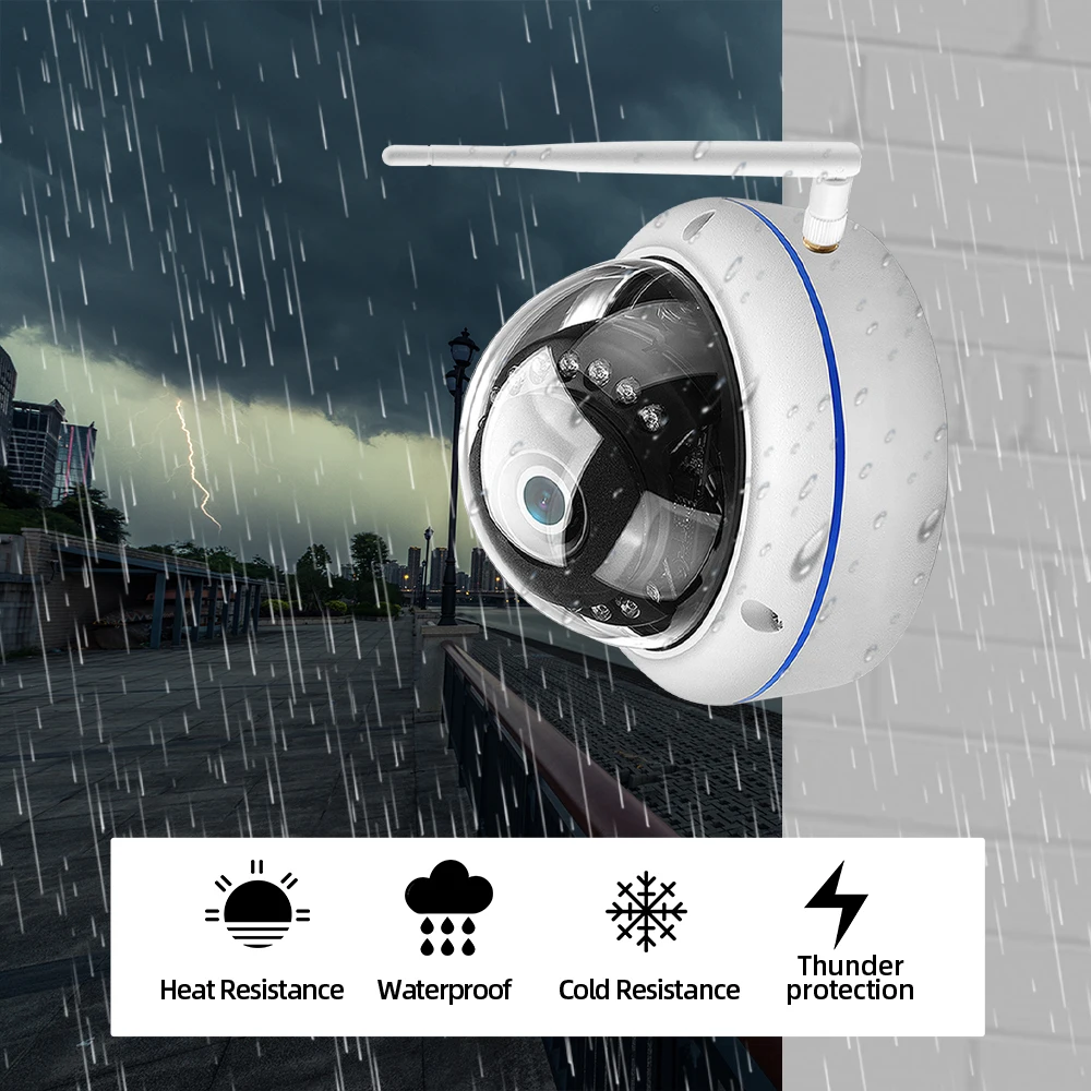 IP-камера купольная водонепроницаемая HD Wi-Fi 5 Мп |