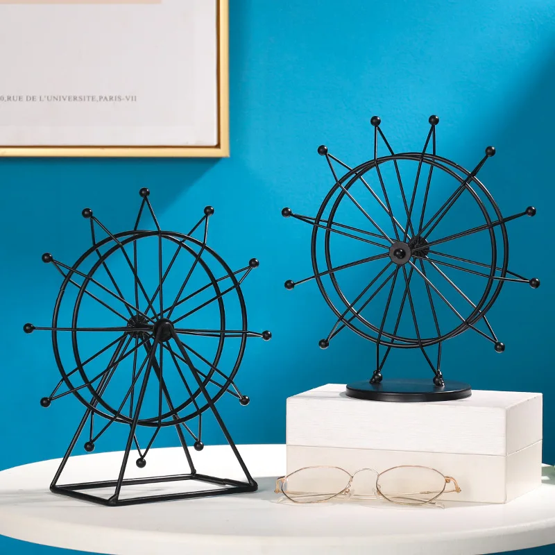 

Современное украшение для дома, металлические поделки, железная железа, железная железа, винтажные золотистые черные украшения для гостино...