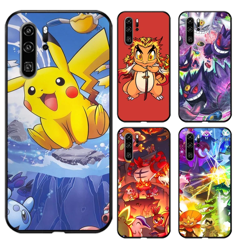 

Pokemon Cute Pikachu Phone Cases For Huawei Honor P20 P20 Lite P20 Pro P30 Lite Huawei Honor P30 P30 Pro Cases Funda Coque