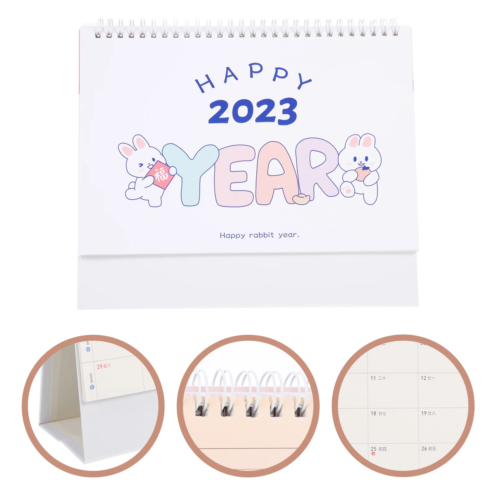 

Календарь Настольный год настольные календари новый планировщик Кролик стенд мультяшный ежемесячный коврик лунный тент китайский график ...