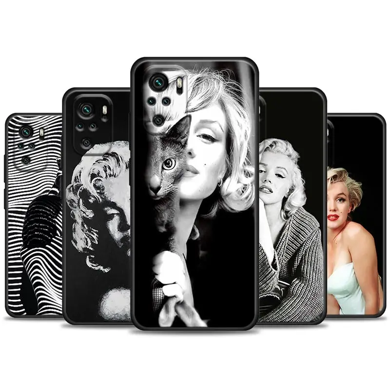 

Marilyn Monroe Phone Case For Xiaomi Redmi Note 11 10 9 8 Pro 9S 8A 10S 11S Soft Cover For Redmi Note 8Pro 10Pro