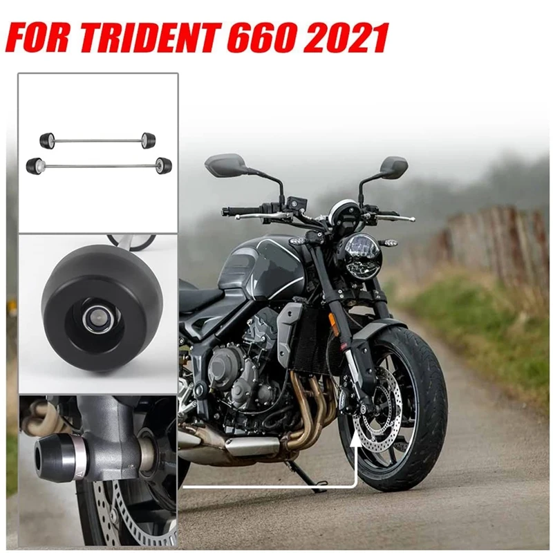 

Front Rear Axle Fork Wheel Slider Falling Protector Motorcycle Accessories For Triumph Trident 660 2021 2022