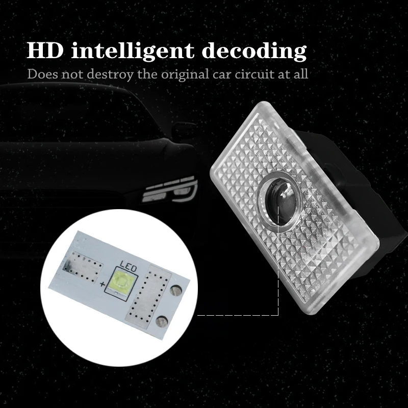 2X для TESLA Model Y S X 3 светодиодный Автомобильный Дверной проектор 3D лазерный