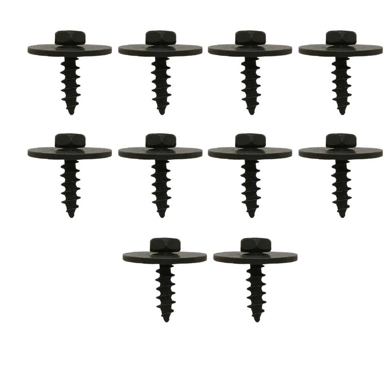 

10 шт. для BMW 5 мм отверстие с шестигранной головкой саморезы 07149213164 24449408 автоматические металлические крепежные зажимы