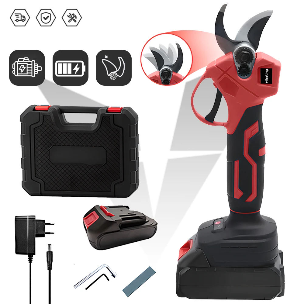Бесщеточные электрические ножницы садовые для обрезки деревьев и фруктов