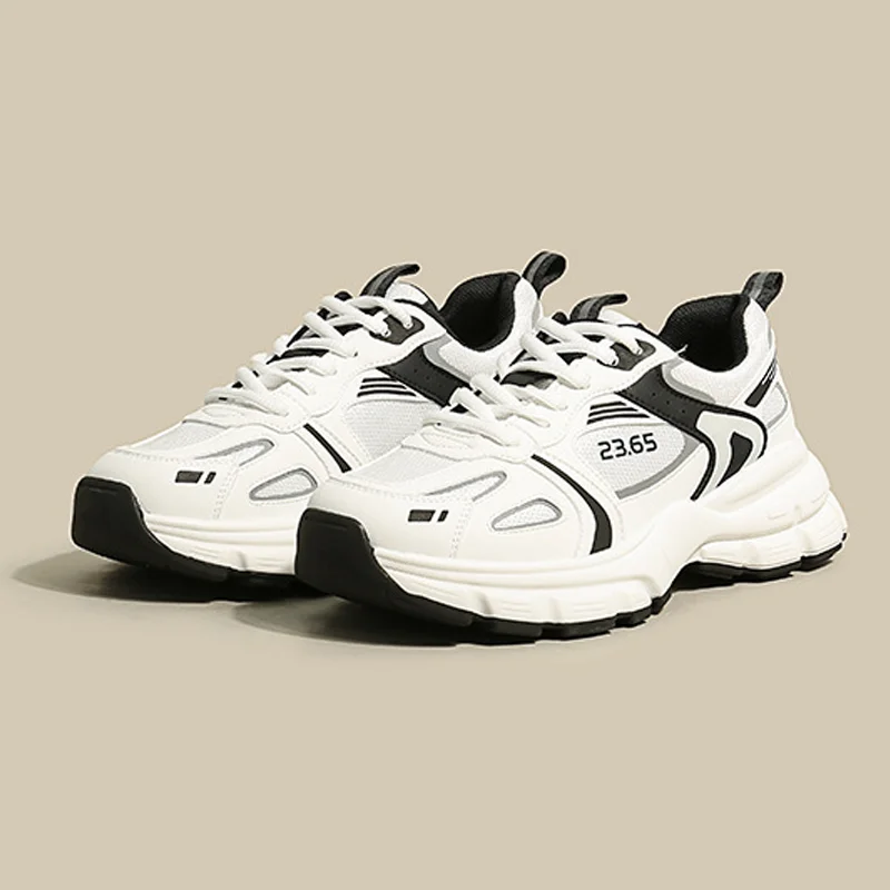 

Genuine Thick-soled Women's Sports Shoes White Casual Women's Shoes 23.65 Mesh Old Shoes Women's 2022 Spring and Autumn New