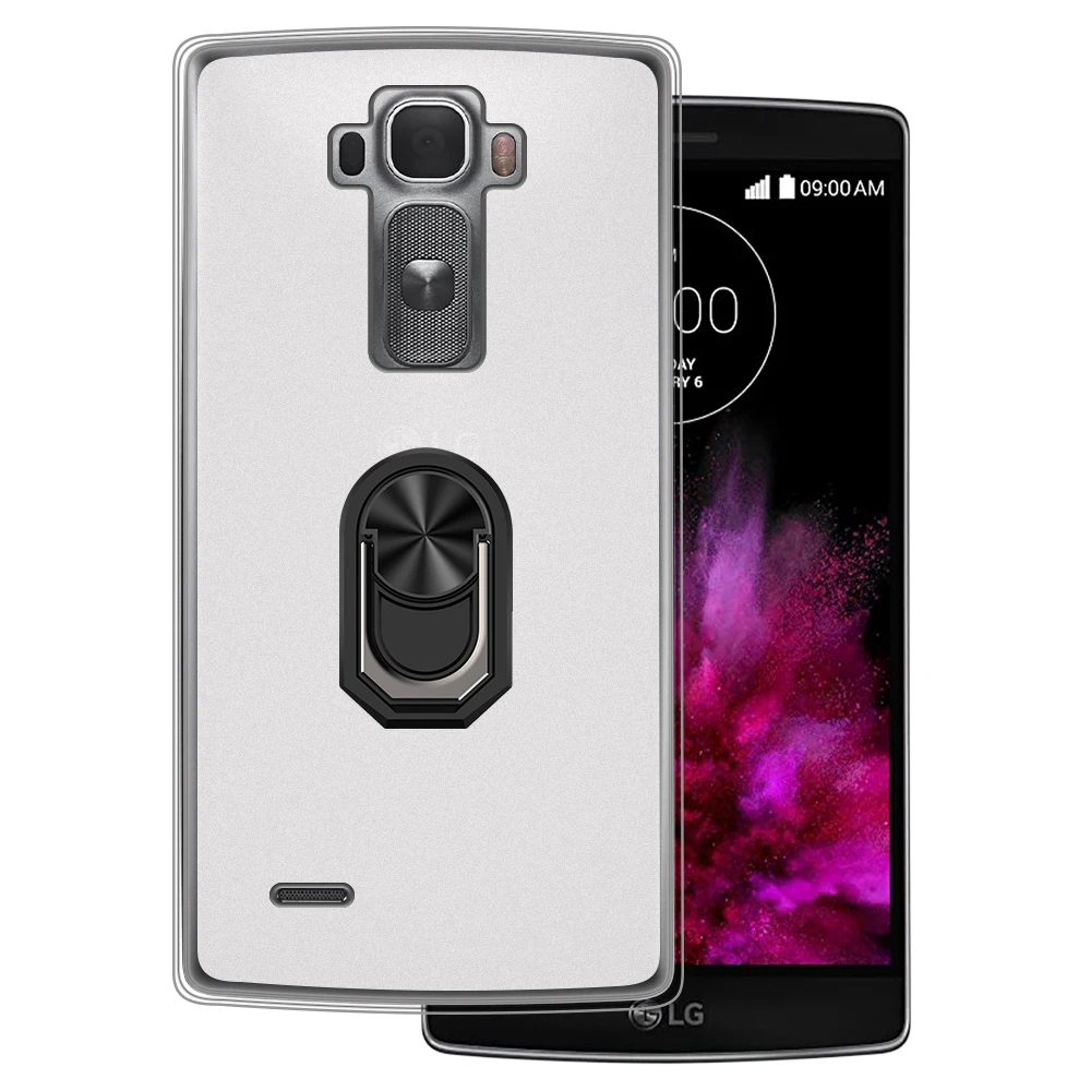 Роскошный противоударный кольцевой держатель для LG G Flex 2 H955 LS996 H950 US995 чехол мягкий силиконовый защитный чехол из ТПУ