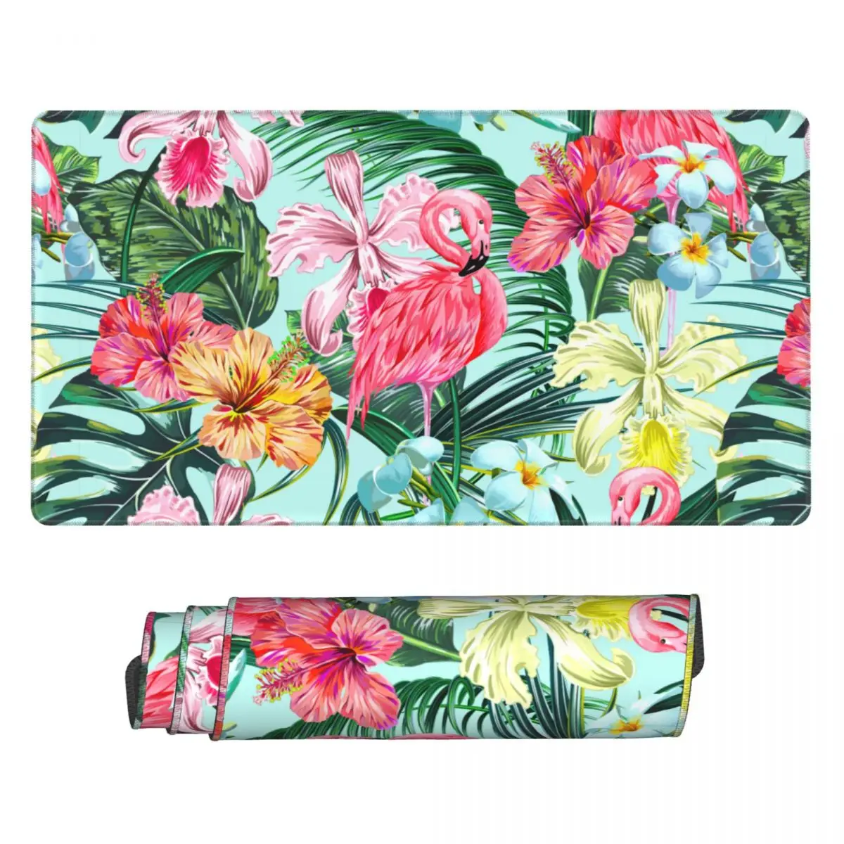 

Summer Tropical Palm Leaves Gaming Mouse Pad PC Mouse Mat Birds Large Anti-slip Natural Rubber Mousepad for Gamers