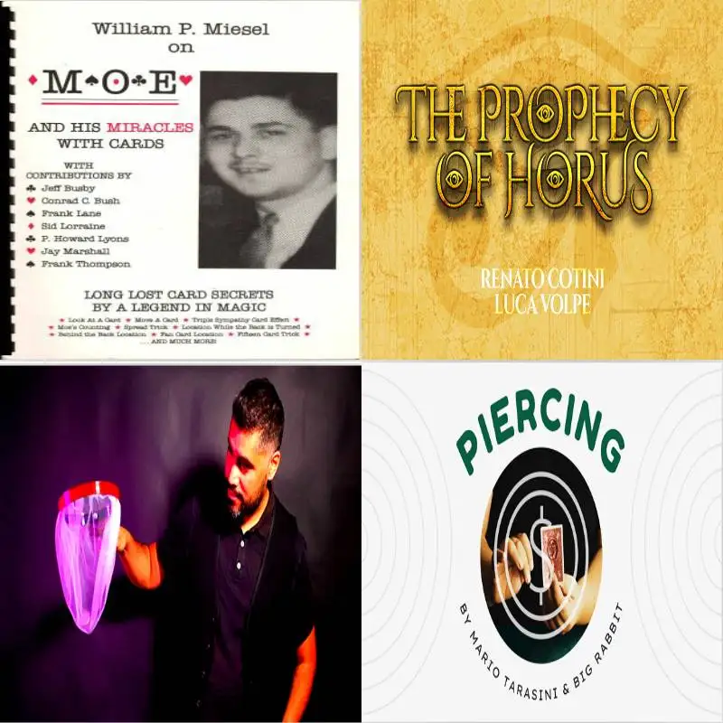 Moe и его чудеса с картами, мульти эффект сетка от волко вспышка, пирсинг Марио тарасини, пророчество хора от Luca Volpe Magic