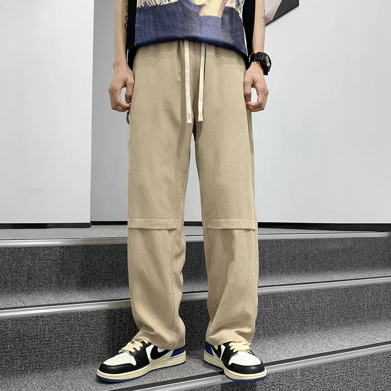

autumn Casual Pants Outdoor Hiking Trekking Hip Hop Male Designer Clothing Straight Multi-Pocket Loose and Trendy Cargo Pants