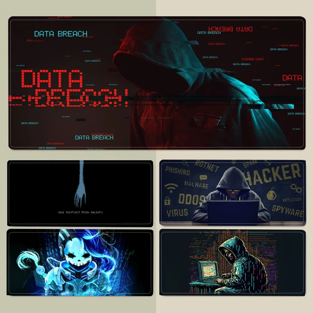 Code Data Hacker Mousepad Mouse Pad Laptop Gaming Accessories Large Desk Mat Computer Gamer Keyboard Rug Carpet