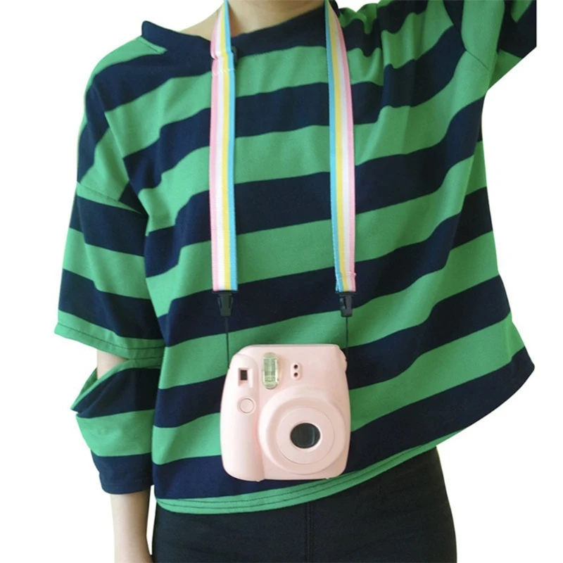 Красочный плечевой ремень Радужный для мини 90 70 50 25 7S 9 8 камер мгновенной печати