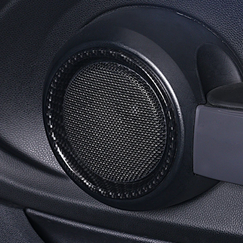 

Car Door Horn Ring Speaker Protection Cover Sticker Interior Decoration For BMW MINI Cooper JCW F55 F56 F57 Styling Accessories