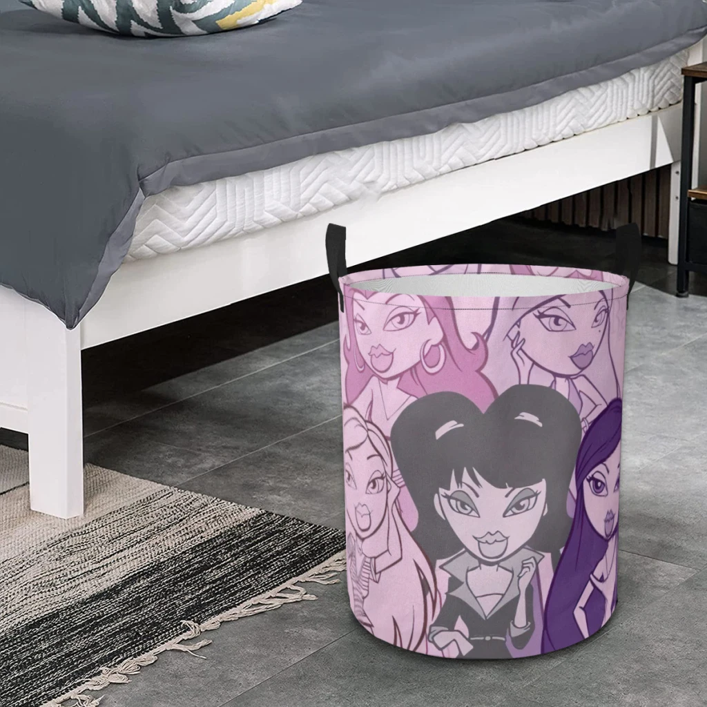Бытовая тканевая корзина для грязной ткани ведро хранения милая кукла Братц