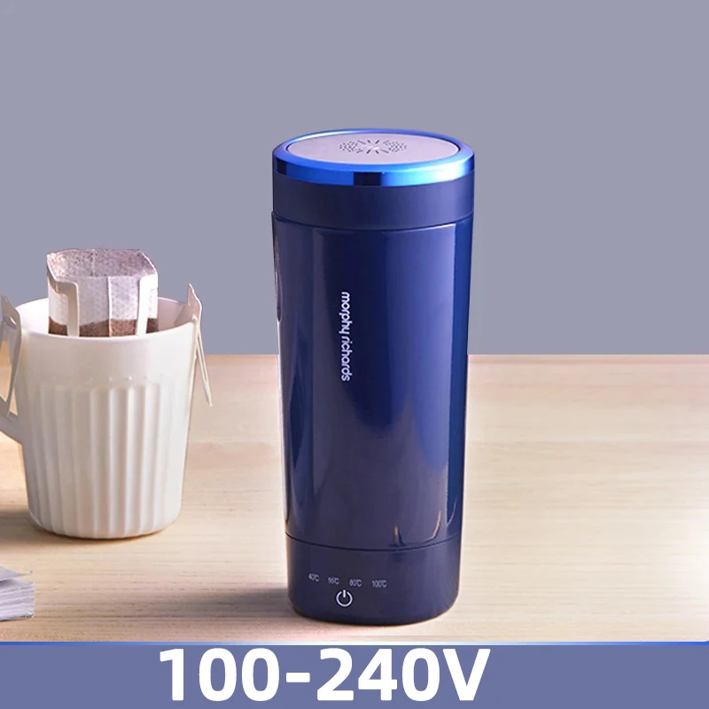 

Портативный электрический чайник, дорожная чашка с подогревом, 100-240 В, чайник из нержавеющей стали 316 для кипячения, 4 режима, чайник для температуры, 300 мл