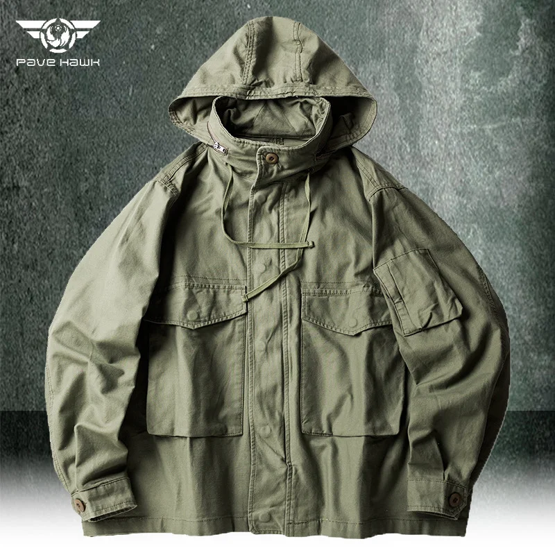 

Куртка-карго Мужская демисезонная, ветрозащитная, с несколькими карманами