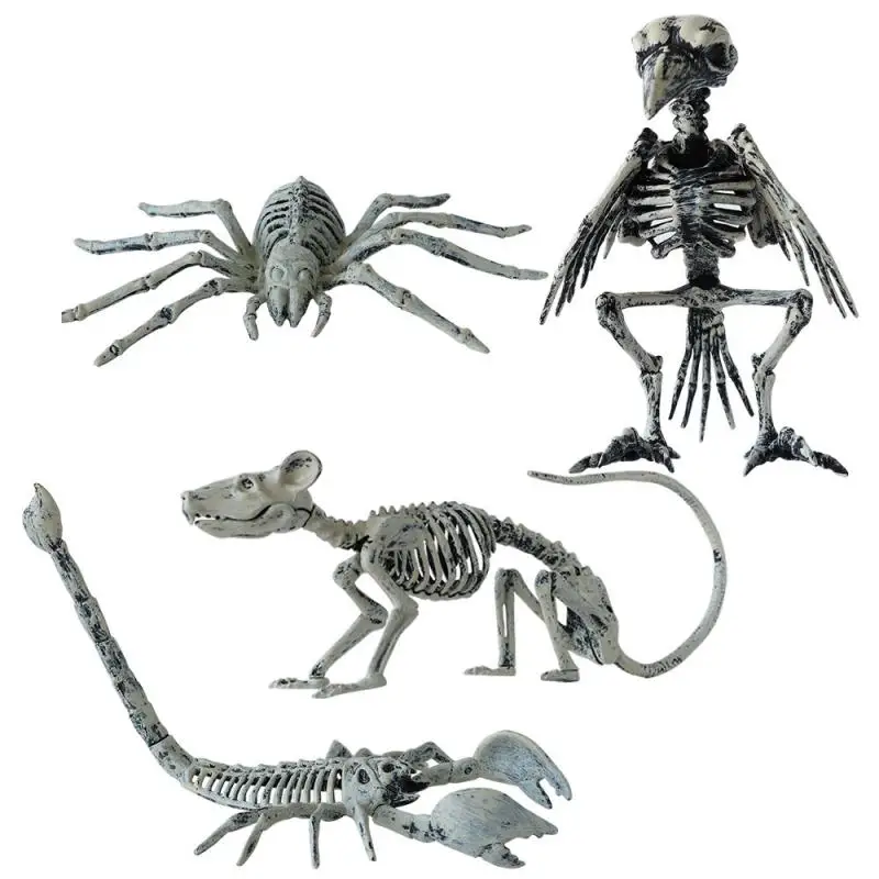 

Halloween High Quality Creepy Animal Skeleton Ghostly Durable Simulation Skeleton Halloween Animal Skeleton Decorations Unique