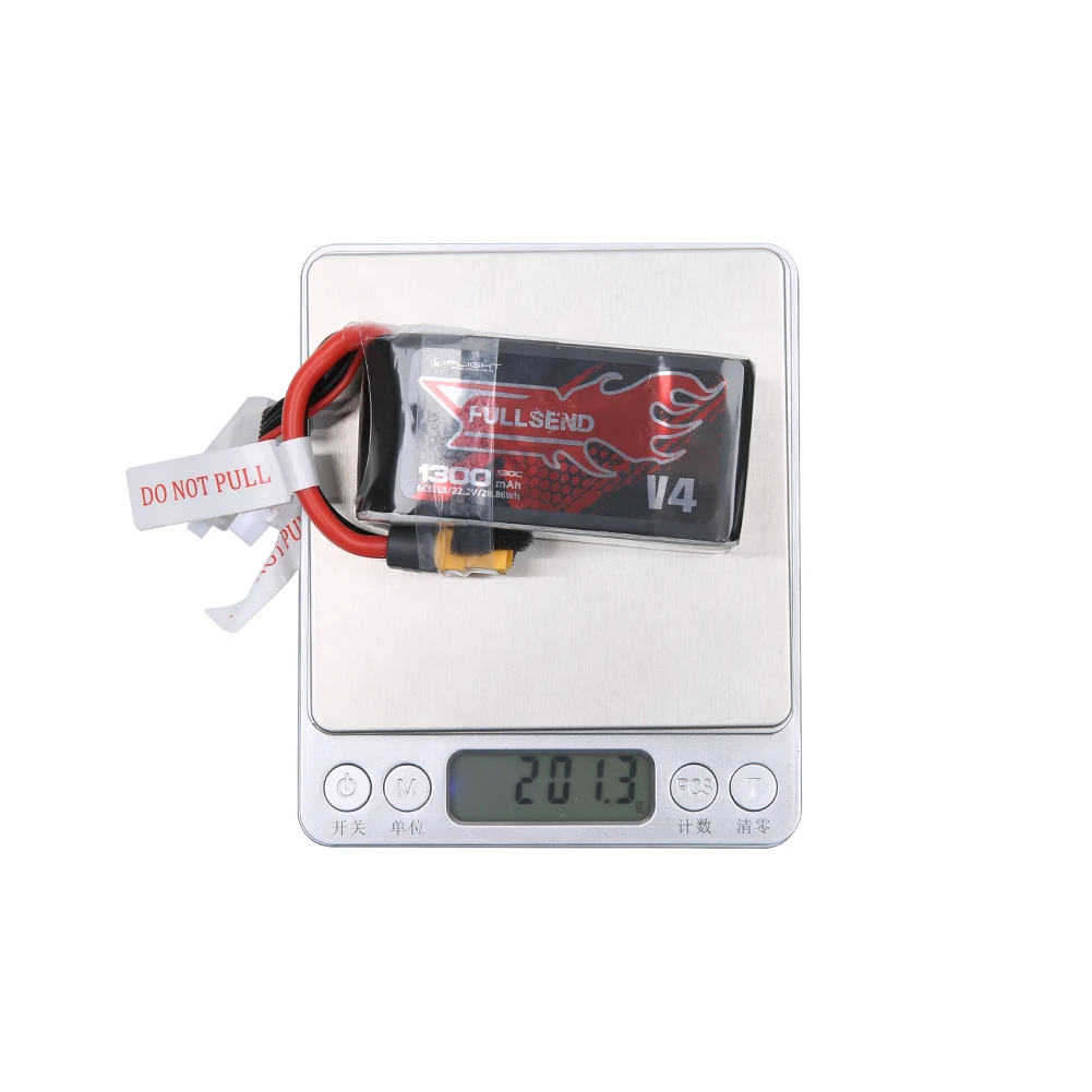 iFlight Fullsend 6S1P 1300mAh 130C 22.2V Lipo Battery with XT60H Connector for FPV RC Drone enlarge