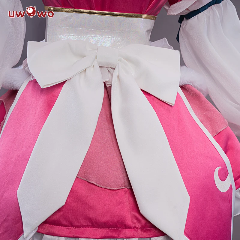 【ClearanceSale】UWOWO LOL Soraka Maid Soraka Cosplay Costume Game League of Legends Cafe Cuties Soraka Maid Cosplay Maid Dress