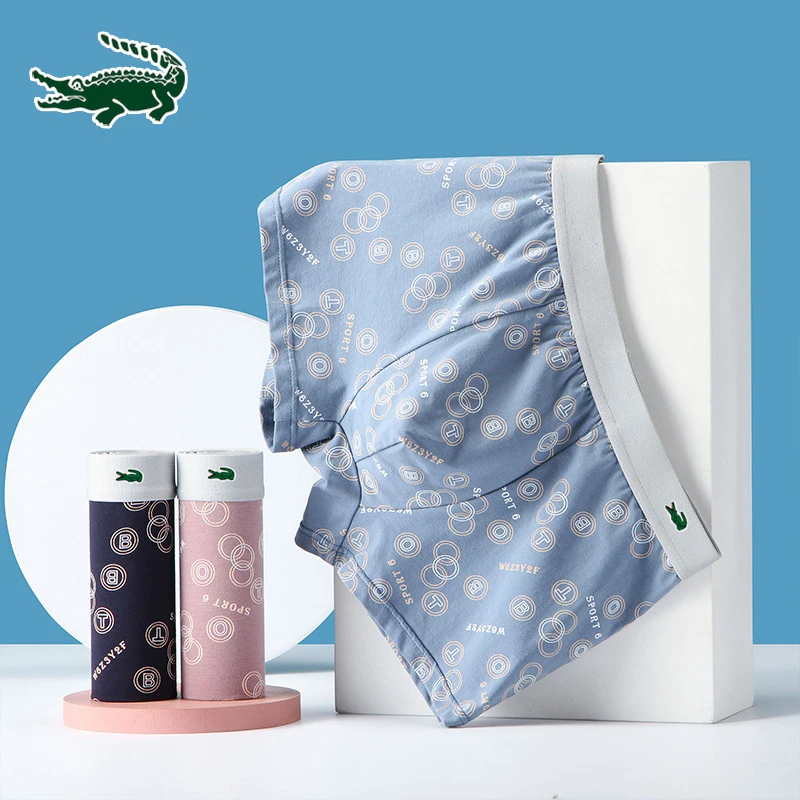 2023High quality men's brand underwear antibacterial 100% cotton shorts elastic moisture absorption breathable men's underwear