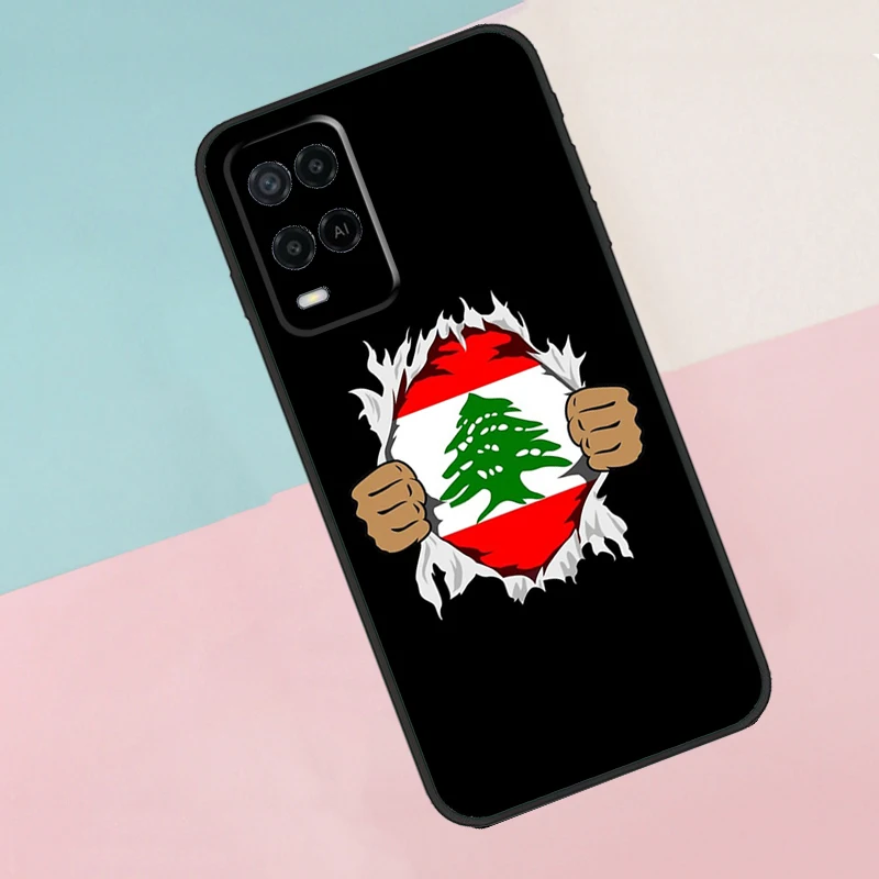 Фото Флаг Ливанского Ливанского для Oppo A40 A60 A80 A18 A38 A58 A78 A98 A79 A16 A76 A96 A15 A74 A94 A54 A77 A17 Чехол для телефона №5