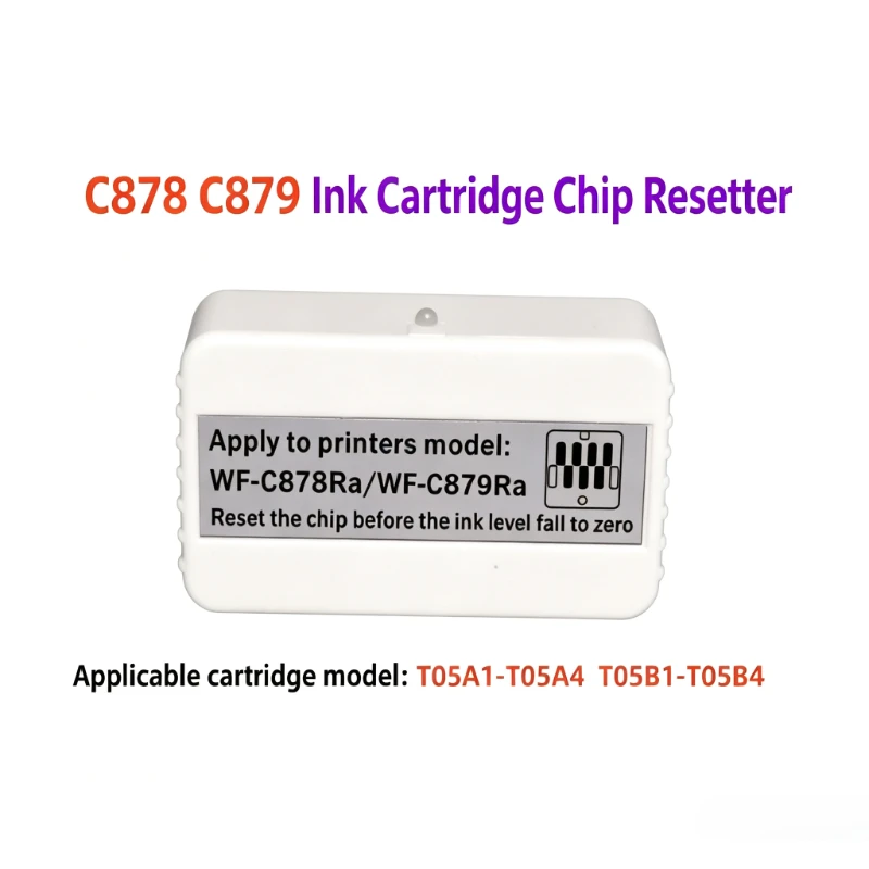 Фото T05A1 T05A2 T05A3 T05A4 Декодер-сбросчик чипов картриджей для Epson WF-C878Ra C879Ra, инструмент для сброса счетчика чернил с возможностью перезарядки №1