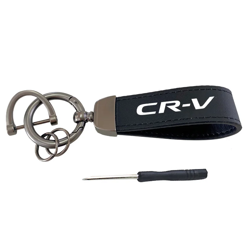 

For Honda CRV 2012 2014 2016 2017 2020 2021 2022 Top Layer Cowhide Key Chain Car Accessories Custom Logo