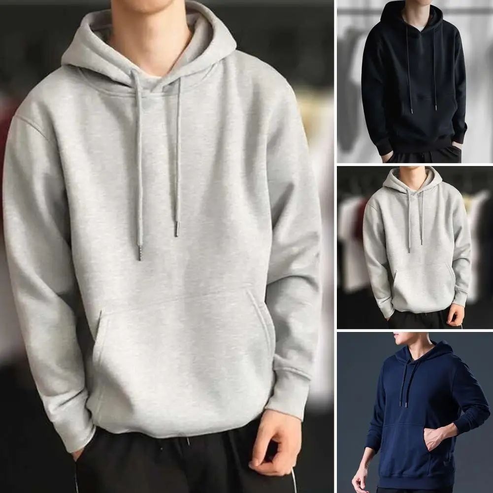 

Simple Chic Anti-pilling Spring Hoodie Loose Spring Hoodie Hooded for Daily Wear