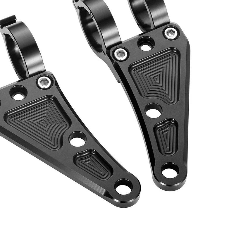 Крепежный кронштейн для мотоциклетной фары ЧПУ Алюминиевый сплав черные