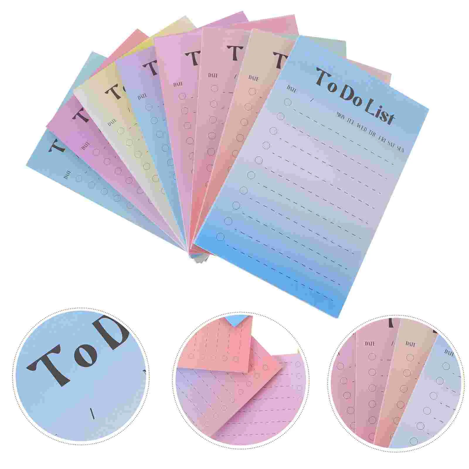 

Office Notepad Color Fluorescent Paper Colored Note Stickers Simple Design Memo Self-stick Pads Tearable