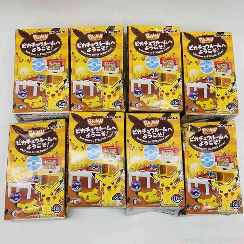 Капсульная игрушка Pokemon Gashapon Пикачу модель эльфа игрушки мини-мебель стол
