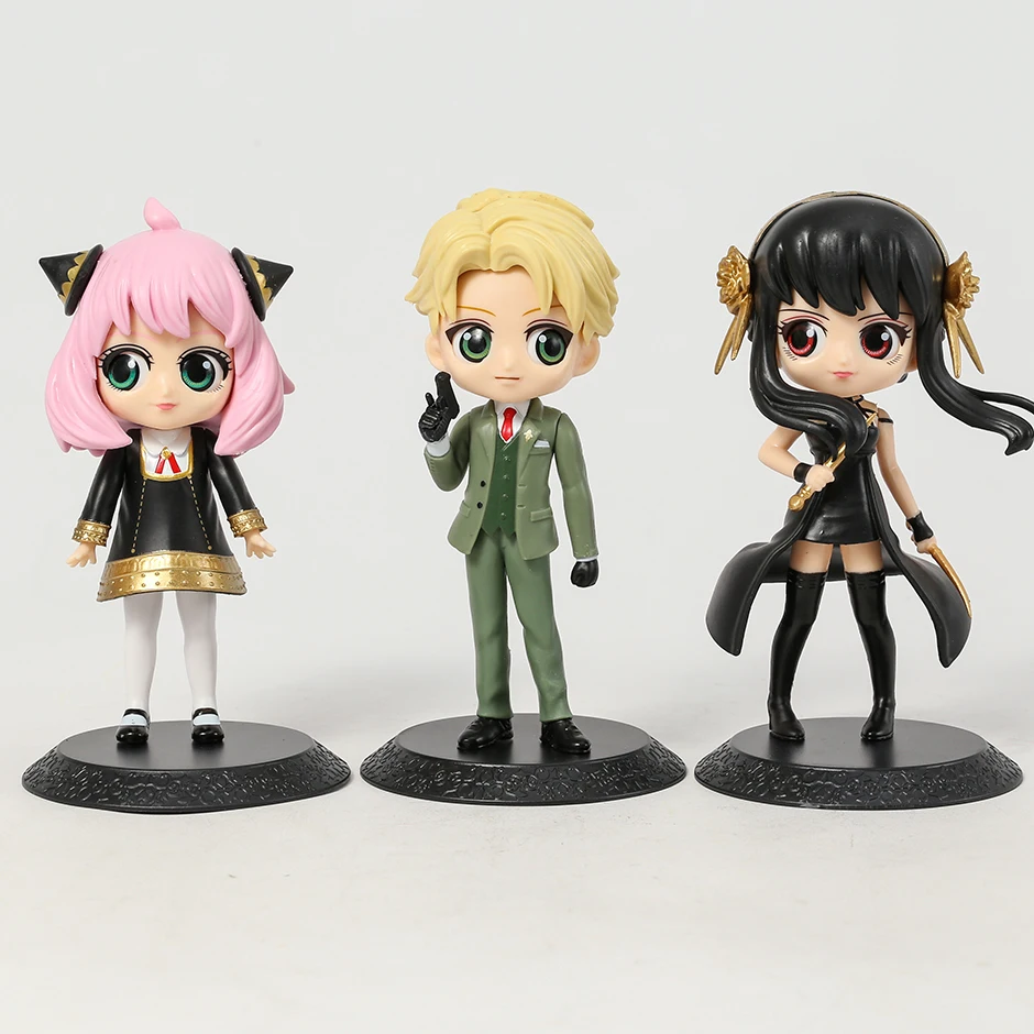 

Q Posket Spy x Family Twilight Loid Yor Anya Forger Figure Cute Toys Model Kids Doll Brinquedos