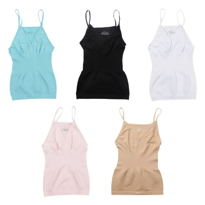 

Women Postpartum Waist Trainer Vest Slimming for Tank Top Sexy V-Neck Compressio drop shipping