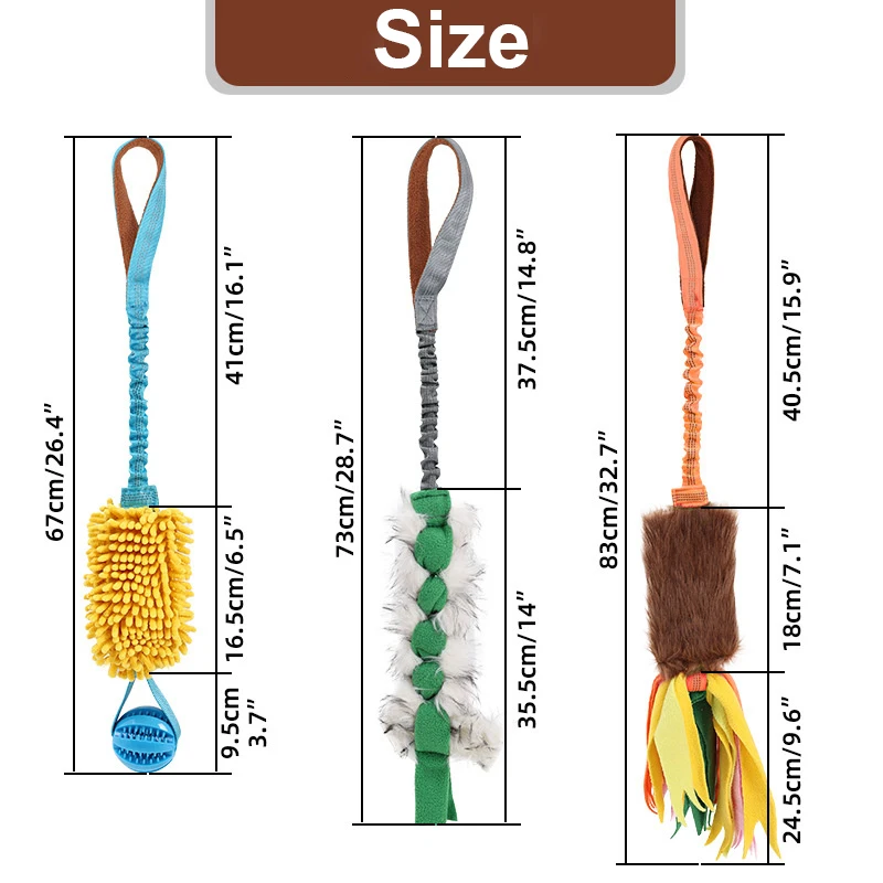 Интерактивная игрушка-буксир для собак эластичная веревка мяч игрушки