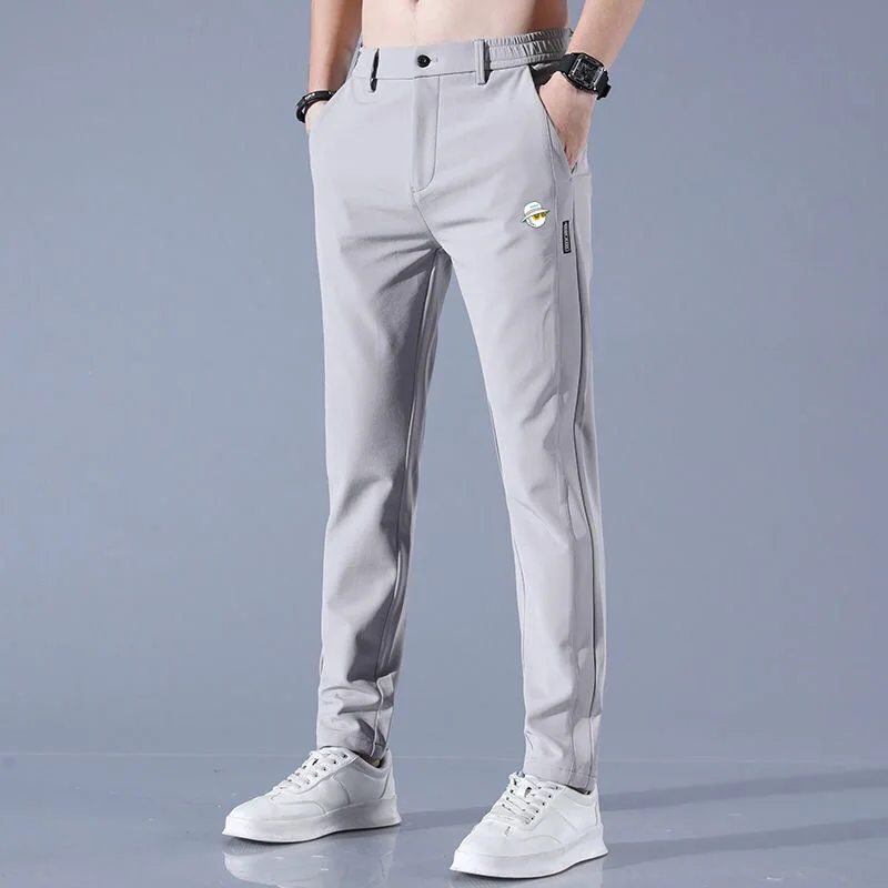 Malbon 2023 Spring Summer Men's Golf Pants High Quality Elasticity Fashion Casual Breathable Thin Trousers images - 6