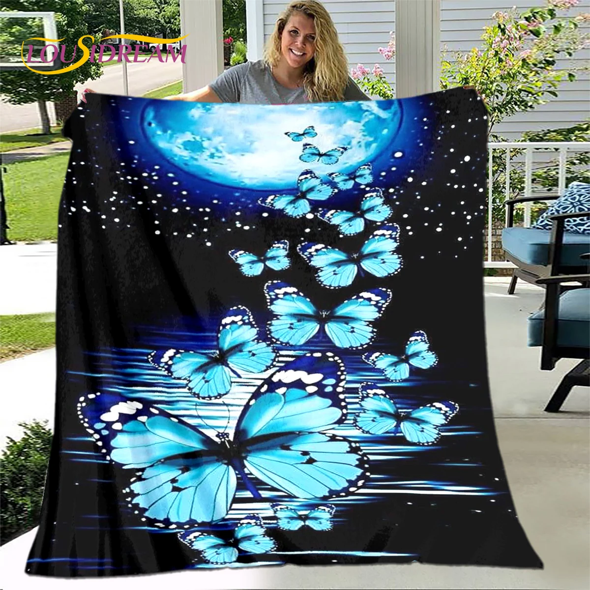 Новое 3D красочное искусственное фланелевое одеяло теплое Sherpa для гостиной