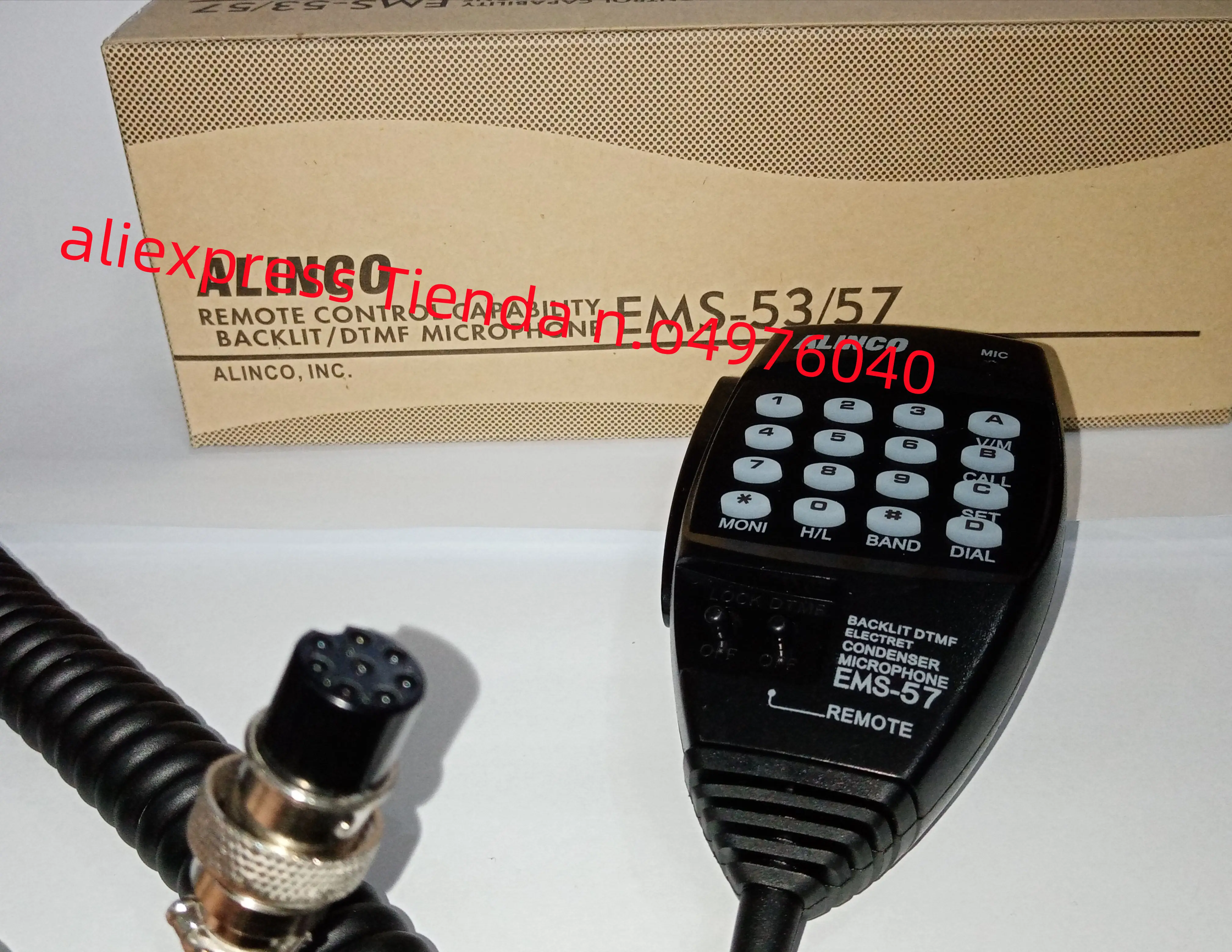 

EMS-57 8pin Alinco DTMF сделать микрофон de Mão микрофон para HF/мобильный DX-SR8T DX-SR8E DX-70T DX-77T