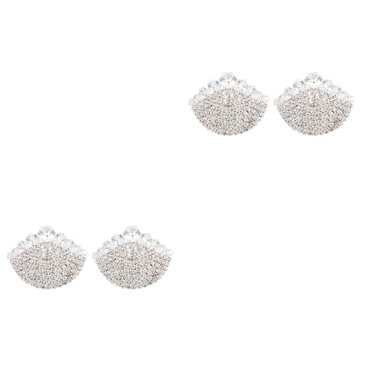 

4 pcs Festival Nipples Sticker Rhinestone Nipples Sticker Pasties Nipples Patches