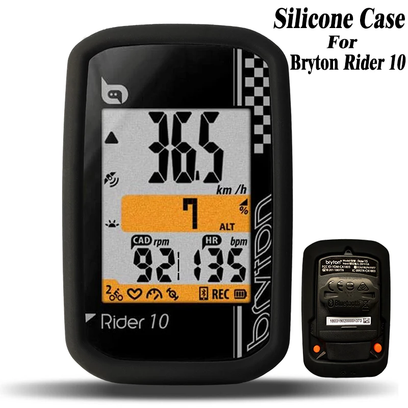 

Bike Computer Silicone Case & Screen Protector Cover for Bryton Rider 10 GPS Quality