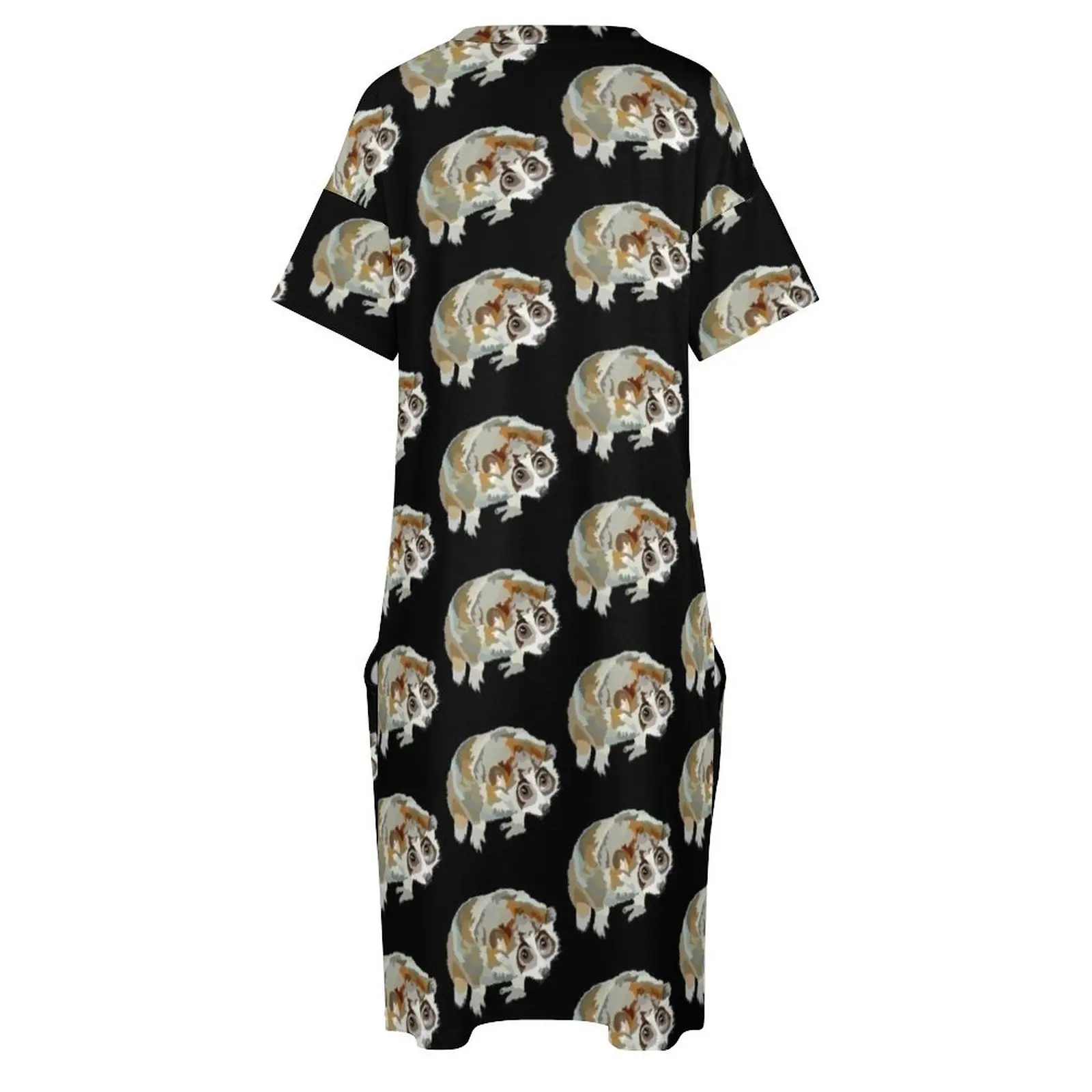 Pygmy slow loris Свободное платье с карманами женская одежда новые поступления 2025 года