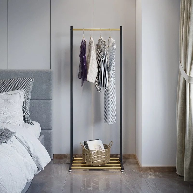 

Nordic Coat Rack Landing Simple Modern Bedroom Net Red Household Iron Coat Hanger Storage Clothes Drying Rack