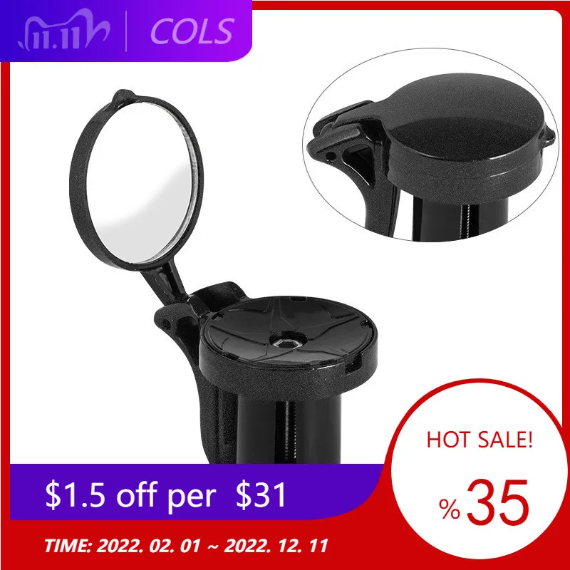 2022 Bicycle Mirror Mini Rear View Mirror For Road Bike Unbreakable Rotatable Rearview Safety Side Handlebar Mirror 1pcs