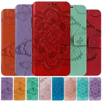 mandala butterfly lady book cover capa for huawei mate 20 pro p30 lite nova 3i 4 honor v20 10 lite 8x 8c leather phone case d13f