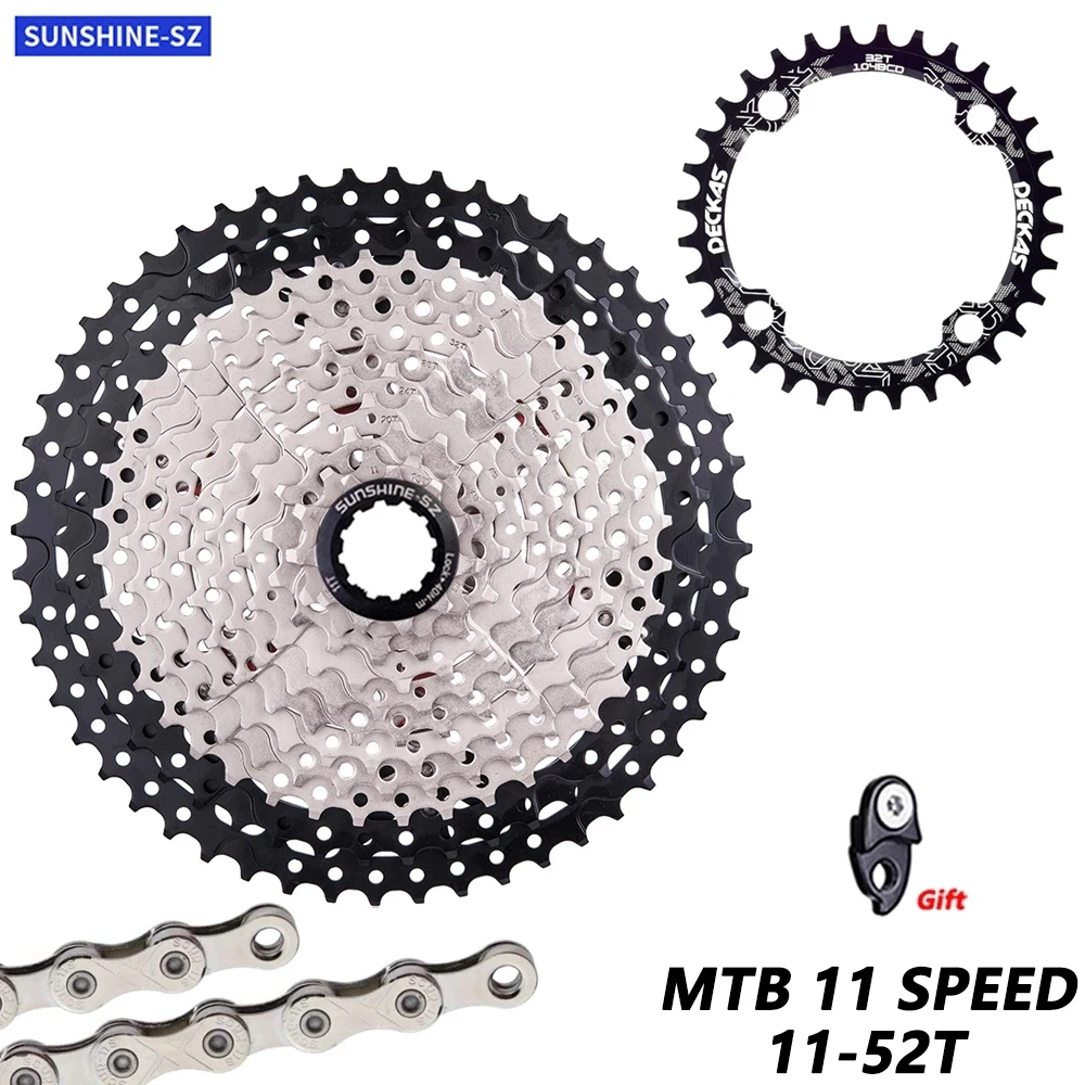 Кассета MTB 11 скоростей 52T 11S11-52T свободное колесо с широким соотношением цепь в K7