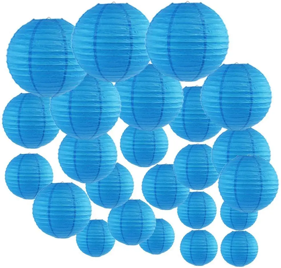 

Chinese paper lanterns 10pcs/lot 12''(30cm) Dark blue color Round lamps for home wedding decoration party suppliers