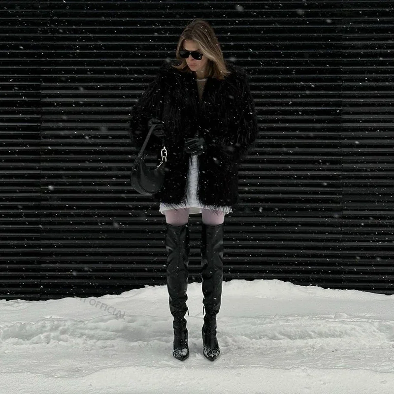 Женское меховое пальто Neo Mint