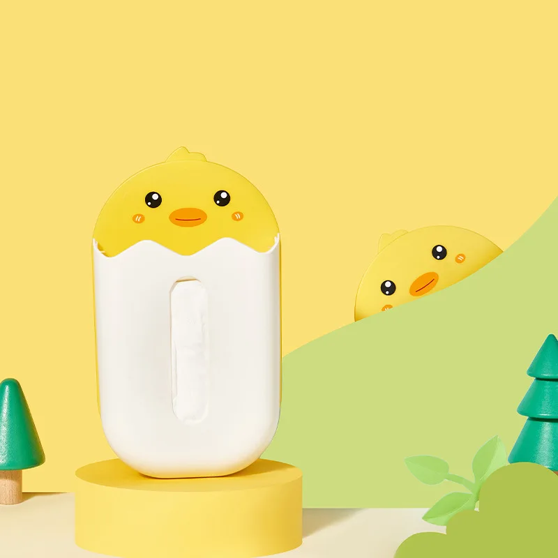 

1pcs Cute Tissue Box Punch-FreeWall Hanging Box Home Living Room Kitchen Desktop Storage Box Napkin Holder Bathroom Accessories