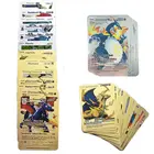 54 шт., набор карт из покемона и золотой фольги