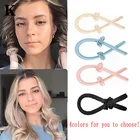 Плойка для волос без нагрева, 4 цвета, плойка, лента для завивки волос, Мягкая повязка на голову для сна, бигуди, инструмент для самостоятельной укладки волос