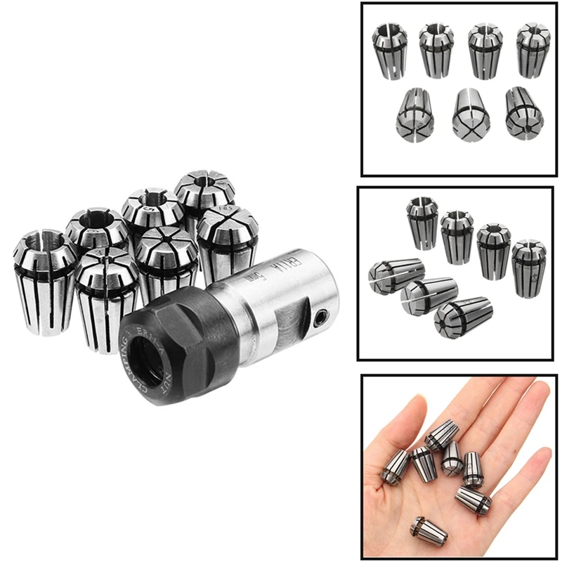 

7Pcs Collet Spindle Motor Clamp Tool Rod Shaft Motor Lengthened Clamping Knife